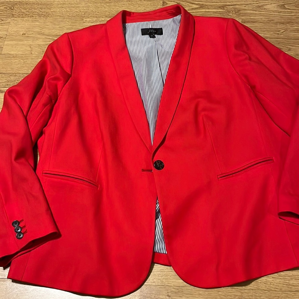 J. Crew Red Blazer